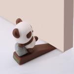 Eco friendly PVC Panda Door Stopper Decorative Animal Door Wedge for sale