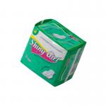 White Breathable Rectangular Soft Sanitary Napkin With Adhesive for sale