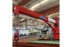 China 1.5t 6m Loading Telescopic Vessel Ship Deck Cranes For Cargo Lifting supplier