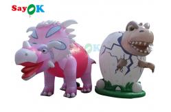 China 4m Inflatable Giant Dinosaur For Festive Decoration Wind Resistance supplier