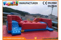 China Commercial 0.55 MM PVC Tarpaulin Inflatable Obstacle Course With Slide supplier