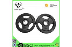 China Adjustable 135KG 300LB Fitness Equipment Barbells Rubber Coated Surface supplier