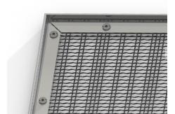 China Architectural Metal Screen Fixing Systems Fit Woven , Perforated , Expanded Metal supplier