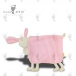 Cute Loveable Comforter Doll Huggable PP Cotton Pink Sheep Comforter Soft Toy for sale