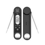 Calibrating Waterproof Meat Thermometer Probe With Rotating Screen Both Hands