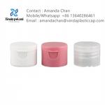Plastic  Custom Any Color Seals Screw Cap Flip Top Cap For Cosmetic Bottle for sale