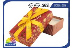 China Bespoke High End Paper Gift Box Custom Cardboard Packaging Box With Ribbon Bowknot supplier