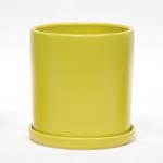 Glossy White Indoor Ceramic Plant Pot Easy To Clean And Maintain