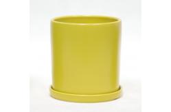 China Glossy White Indoor Ceramic Plant Pot Easy To Clean And Maintain supplier