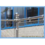 Woven Vinyl Coated Chain Link Fence Gate With Galvanized Steel Wire Fit Backyards