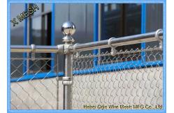 China Woven Vinyl Coated Chain Link Fence Gate With Galvanized Steel Wire Fit Backyards supplier