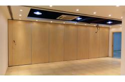 China Wood Door Sliding Roller Removable Wall Partition / Acoustic Operable Partitions supplier