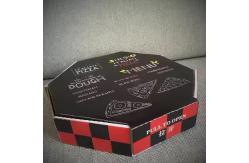 China Custom Different Shape Biodegradable Kraft Pizza Boxes Eco-Friendly Fast Food Packaging supplier