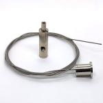 LED Panel Light Suspension Kit Stainless Steel Wire Rope Cable Gripper Wire Clamp for sale