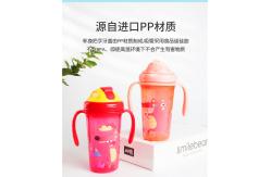 China (NEW)  300ml PP Baby Straw Cup with double handle supplier