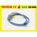 Blue / Grey Reusable Spo2 Sensor DB 7pin Compatible Nonin 8500 / 8600 for sale