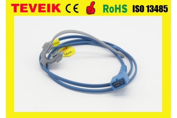 Blue / Grey Reusable Spo2 Sensor DB 7pin Compatible Nonin 8500 / 8600