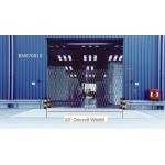 Bi Fold Industrial Steel Folding Security Gates , Warehouse Retractable Security Gate