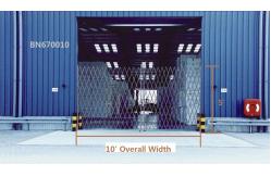 China Bi Fold Industrial Steel Folding Security Gates , Warehouse Retractable Security Gate supplier