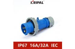 China Single Phase 4P 32A IP67 Industrial Phase Inverter Plug Waterproof supplier