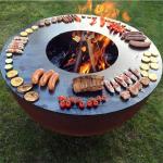 Portable Pizza Oven Corten Steel Bbq Grill Easily Assembled Outdoor for sale