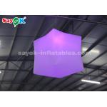 1 Meter LED Inflatable Hanging Cube With 16 Colors For Stage Decoration for sale