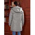 Business Elegance Long Detachable Hood Winter Thickened Jacket Men Winter Proof Water Proof