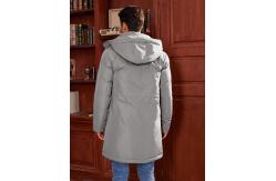 China Business Elegance Long Detachable Hood Winter Thickened Jacket Men Winter Proof Water Proof supplier