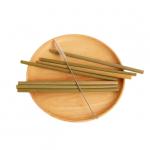 20cm Green Biodegradable Straws Bamboo Fibre Straws For Beverage for sale