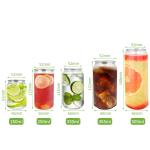 Transparent PET Plastic Cylinder Food Grade Can Jar With Aluminum Easy Open Lid