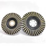 4 Inch Diamond Flap Disc 72 Sheets Wear Resistant Wall Stone Polishing Tool for sale