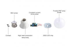 China SMD2835 Energy Saving LED Bulb 270 Degree E14 Smart Bulb supplier