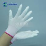 High Density White Polyester Cleanroom Gloves Carbon Fiber ESD Gloves Industrial Good Quality