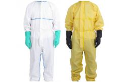 China Adults Breathable 	Disposable Protective Coveralls With Elastic In Hood supplier