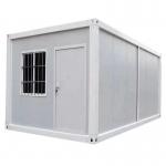 China 10ft 20ft Foldable Prefab Container Camping Houses Office With Sandwich Panel Wall manufacturer