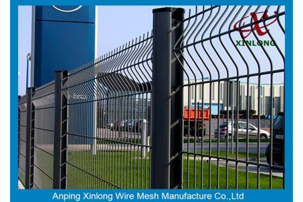 Fashionable 3D Curved Welded Wire Mesh Fence For Private Ground / Transit