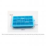 Reusable Large Square 15 Cavity Silicone Ice Cube Mold