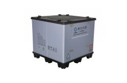 China Customizable HDPE storage foldable plastic pallet box for auto parts packaging supplier