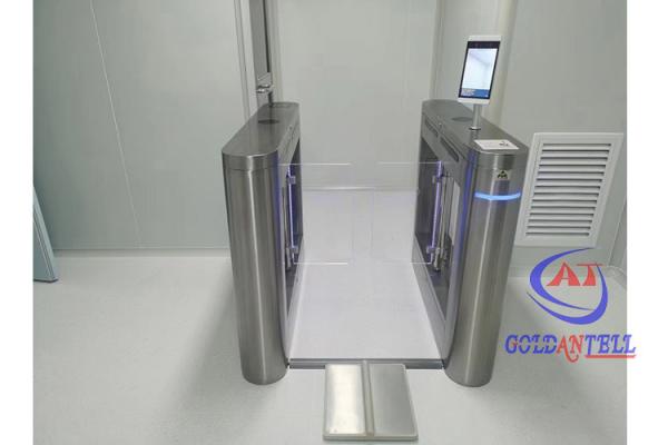 Anti Jump Facial Recognition Turnstile Gym High Speed Glass Swing Barrier Gate