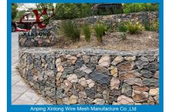 China Galvanized Rock Gabion Wire Mesh PVC Coated Gabion Baskets For Riverbed supplier