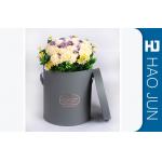 Custom Grey Cardboard Flower Boxes Hot Stamping With 3 Units Sizes for sale