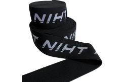 China Garment Knitted Jacquard Elastic Webbing Adjustable Elastic Straps 50m Roll supplier