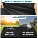 6ftx50ft Outdoor Mesh Privacy Screen Black Mesh For Backyard