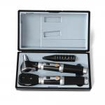 Medical Rechargeable Tongue Depressor Set Steel Diagnostic Otoscope Ent for sale
