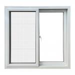 PVC Tempered Glass Sliding Window With Fly Screen Double Glazed Sliding Windows for sale