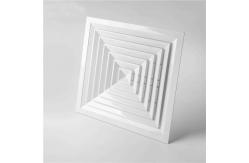 China 4 Way Aluminum Air Diffusers 600x600mm Square Directional Ceiling Diffuser supplier