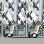 Automatic Retractable Folding Collapsible Gate School Main Gate Driveway