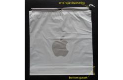 China Custom Apple Iphone Classic Drawstring Plastic Bags with PP Rope supplier