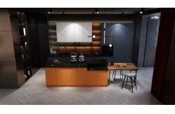 China Orange And Blue Mixed Stainless Steel 304 316 Grade Kitchen Cabinets supplier