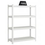 Light Duty Supermarket 4 Tiers Metal Storage Rack for sale